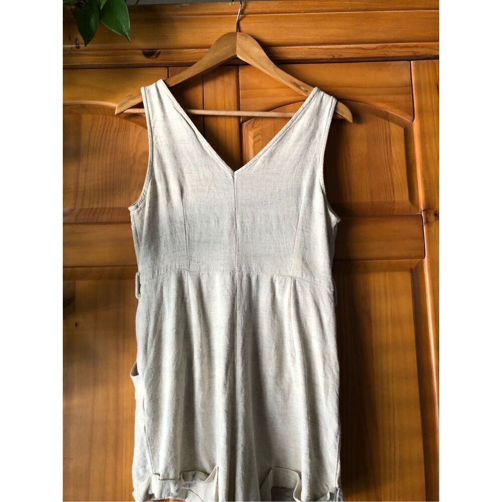 Vici Garned Pocketed Button Down Romper Size M - Picture 7 of 11